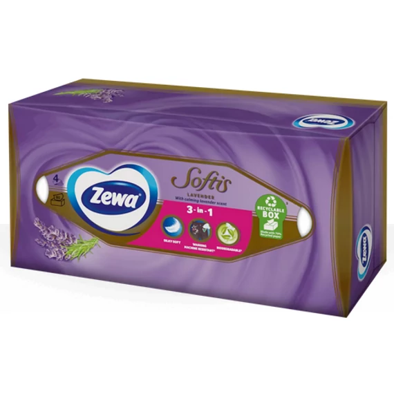 ZEWA SOFTIS DOBOZOS PZS 80DB 4RTG. LEVENDULA