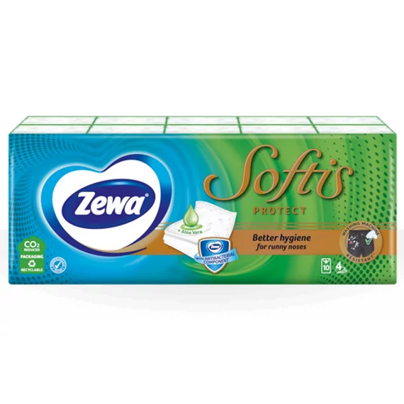 ZEWA SOFTIS P. ZSEBKENDŐ 10X9DB 4RTG. PROTECT