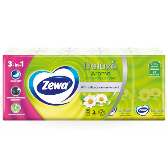 ZEWA DELUXE PAPÍR ZSEBKENDŐ 10 * 10DB SPIRIT OF TEA