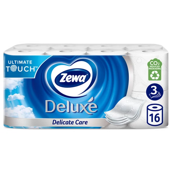 Zewa Deluxe 3 rétegű toalettpapír 16 tekercs Illatmentes