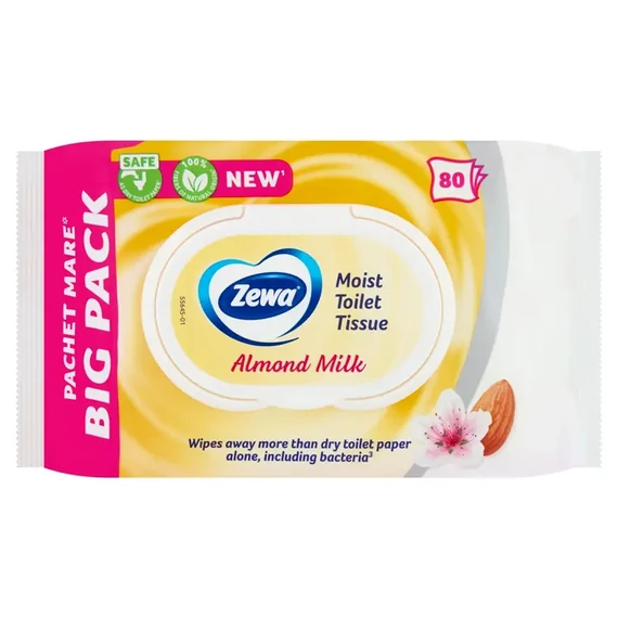 ZEWA NEDVES TOALETTPAPÍR 80DB BIGPACK ALMOND MILK