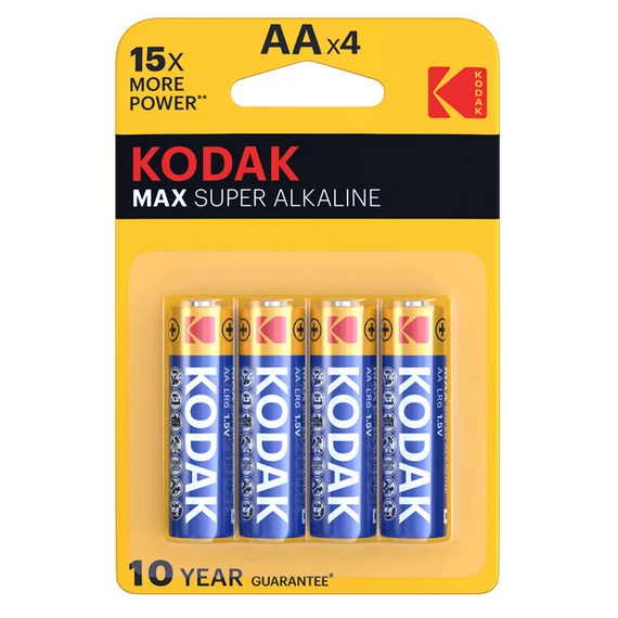 KODAK MAX ALKÁLI CERUZA ELEM AA (1.5V) B4