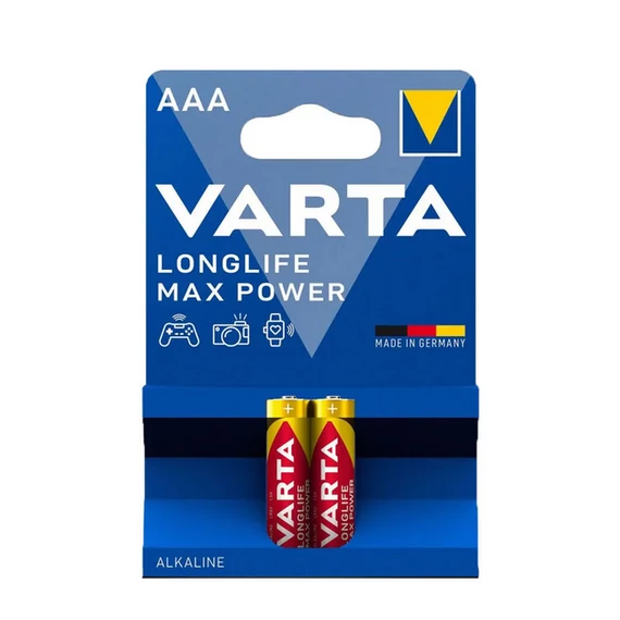 VARTA LONGLIFE MAX POWER ALKÁLI MIKRO ELEM AAA B2