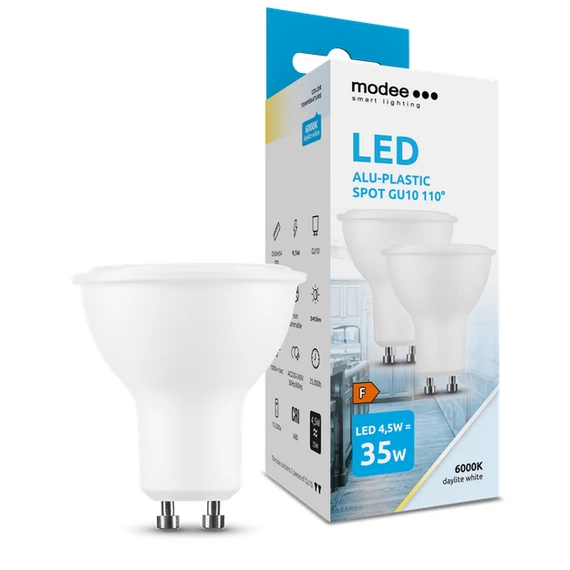 MODEE L. LED IZZÓ SPOT ALU-PLASTIC 4.5W GU10 110°