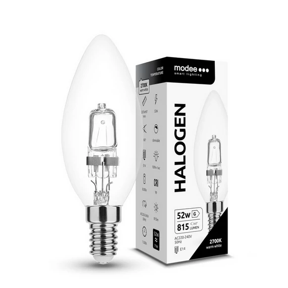 MODEE SMART L. ECO HALOGÉN IZZÓ GYERTYA 52W