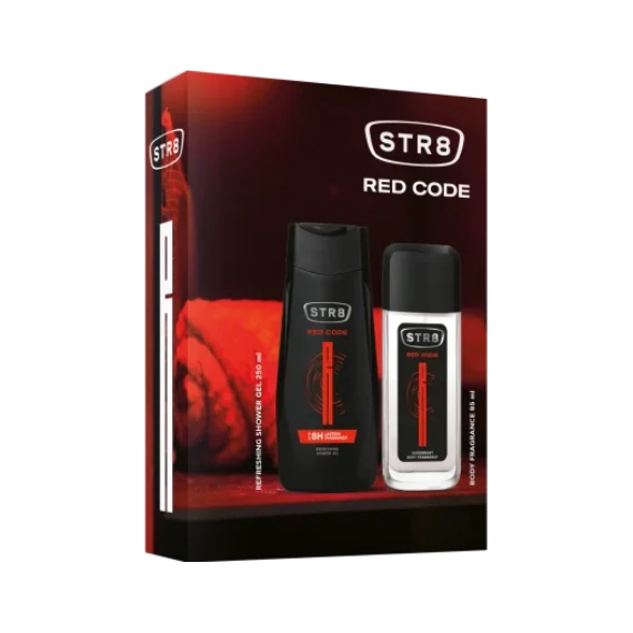 STR8 CSOMAG EDT 100ML+TUSFÜRDŐ 250ML RED CODE